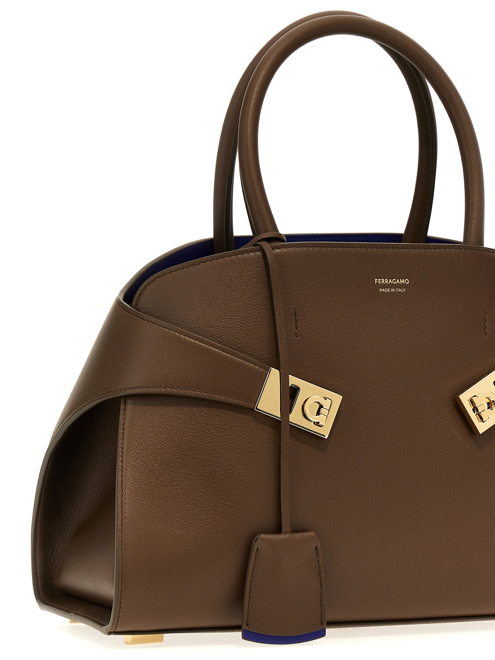 Ferragamo Brown Calfskin Handbag