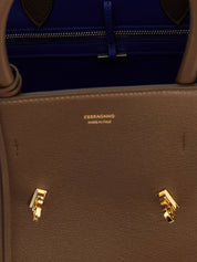Ferragamo Brown Calfskin Handbag