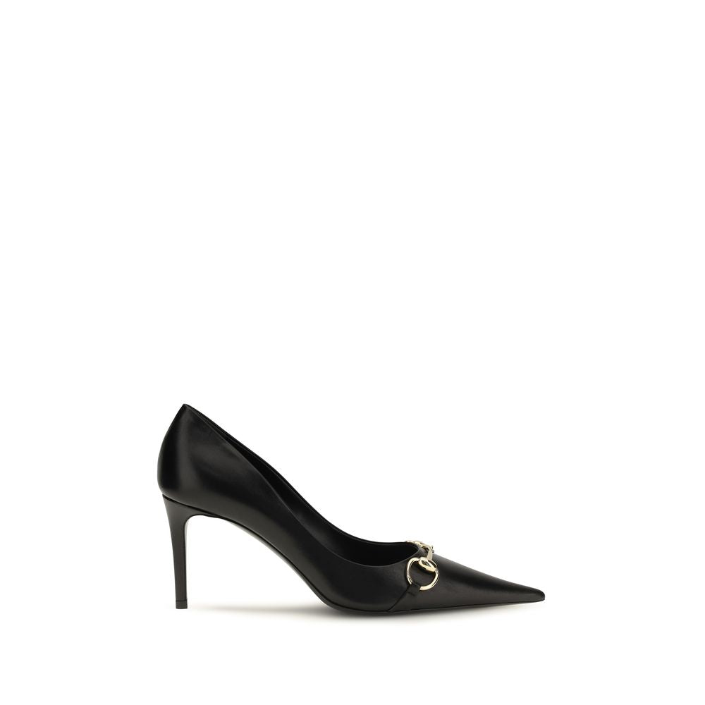 Gucci Black Calf Leather Pumps