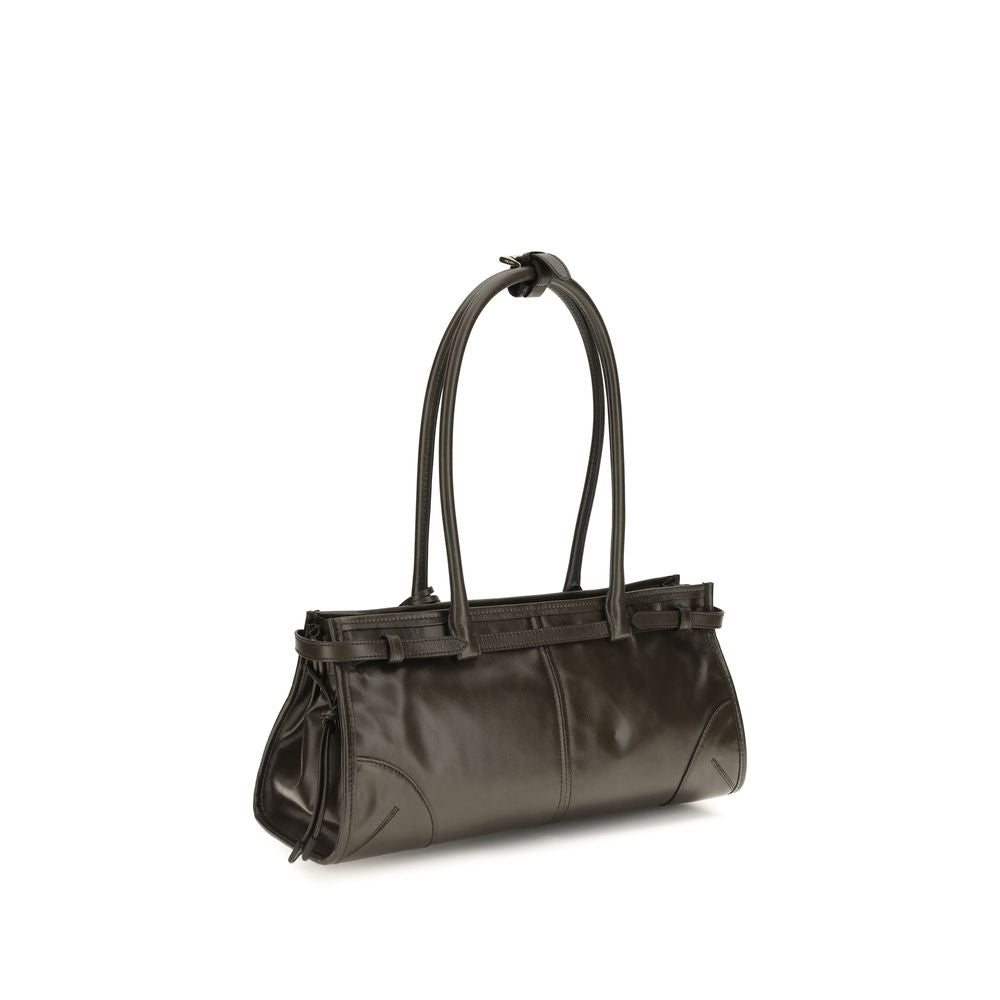 Prada Black Calf Leather Shoulder Bag