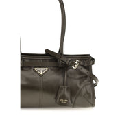 Prada Black Calf Leather Shoulder Bag