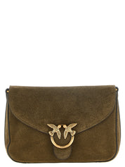 PINKO Green Calfskin Crossbody Bag