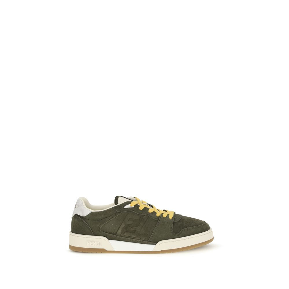 Fendi Bicolor Suede Low Top Sneakers