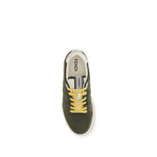 Fendi Bicolor Suede Low Top Sneakers