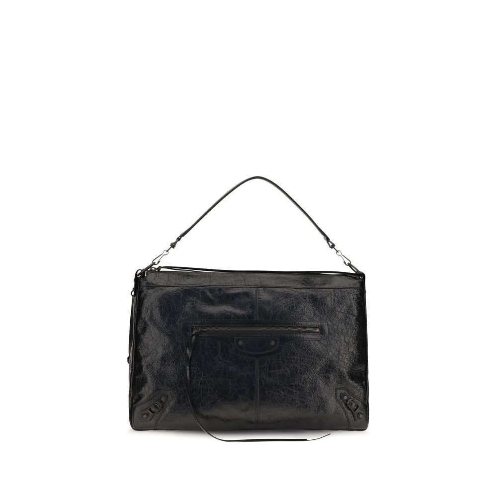 Balenciaga Black Lambskin Shoulder Bag