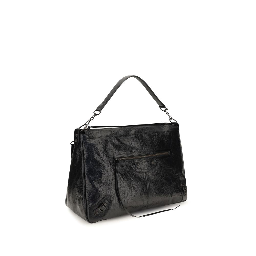 Balenciaga Black Lambskin Shoulder Bag