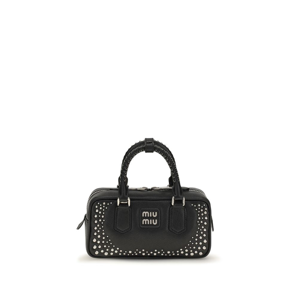 Miu Miu Black Calf Leather Shoulder Bag