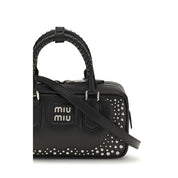 Miu Miu Black Calf Leather Shoulder Bag