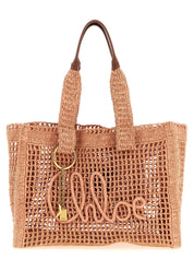 Chloé Pink Raffia Handbags