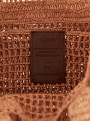 Chloé Pink Raffia Handbags