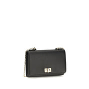 Fendi Black Calf Leather Chain Wallet