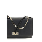 Fendi Black Calf Leather Chain Wallet