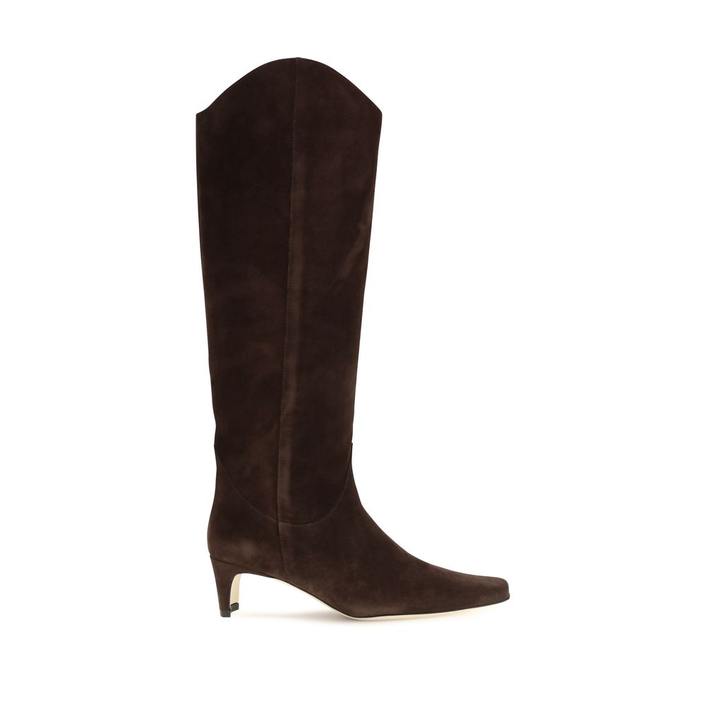 Staud Brown Calf Leather Boots