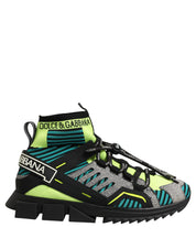 Dolce & Gabbana Multicolor Cotton, Polyester, Viscose, Lambskin, Calfskin Sneakers