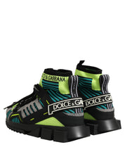 Dolce & Gabbana Multicolor Cotton, Polyester, Viscose, Lambskin, Calfskin Sneakers
