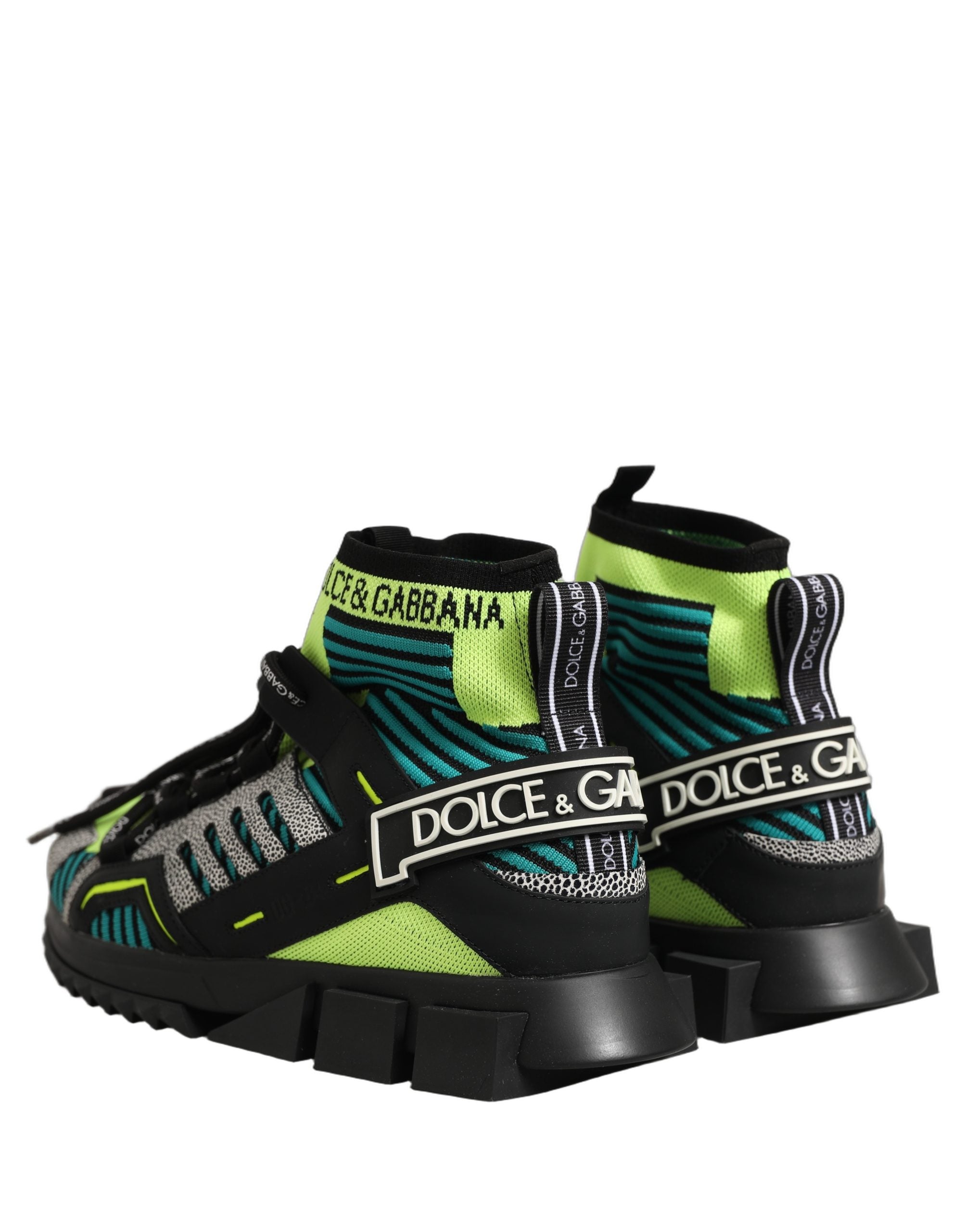 Dolce & Gabbana Multicolor Cotton, Polyester, Viscose, Lambskin, Calfskin Sneakers