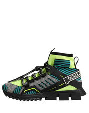 Dolce & Gabbana Multicolor Cotton, Polyester, Viscose, Lambskin, Calfskin Sneakers