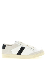 Tom Ford White/Black Leather Low Top Sneakers