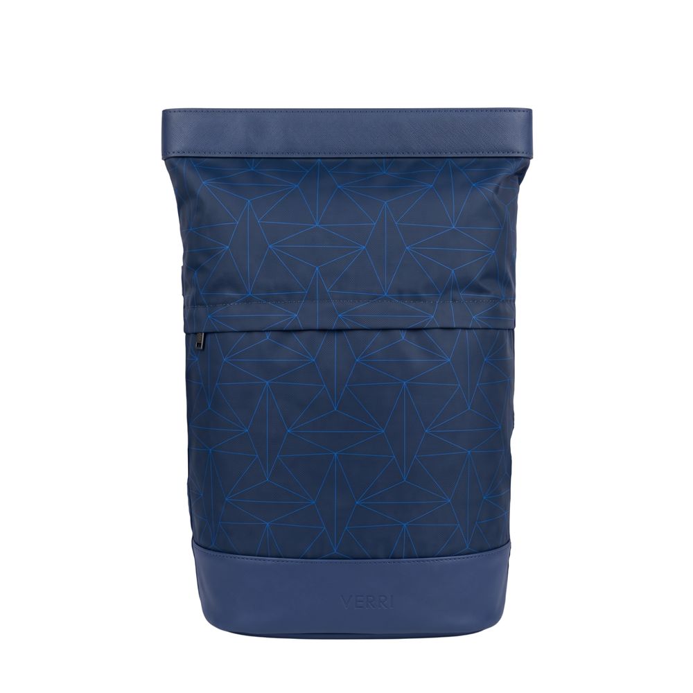 Verri Blue Polyurethane Backpack