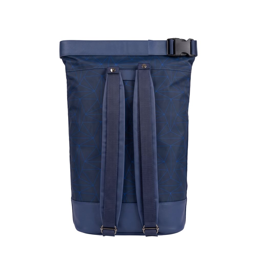 Verri Blue Polyurethane Backpack
