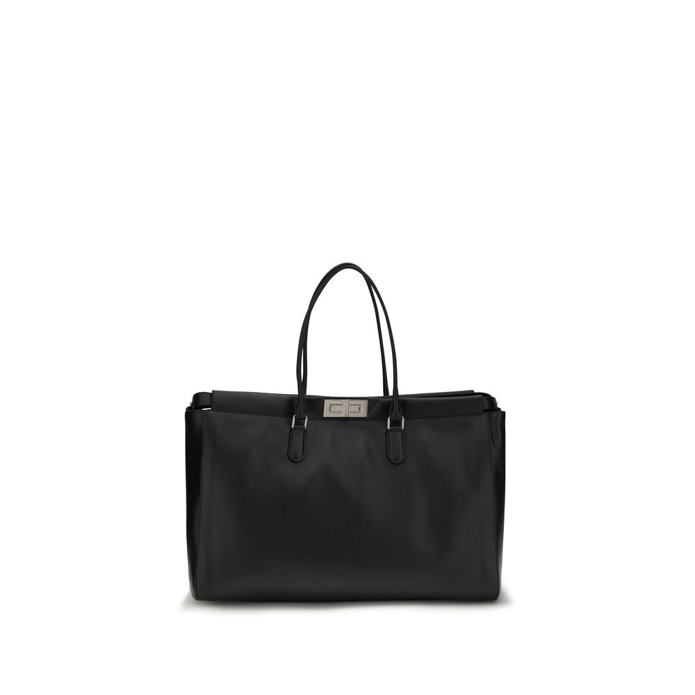 Fendi Black Calf Leather Shoulder Bag