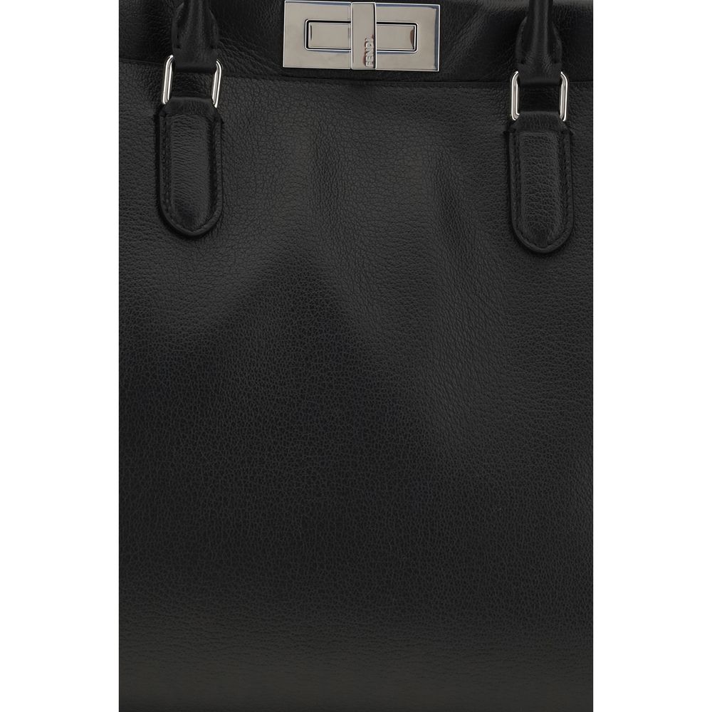 Fendi Black Calf Leather Shoulder Bag