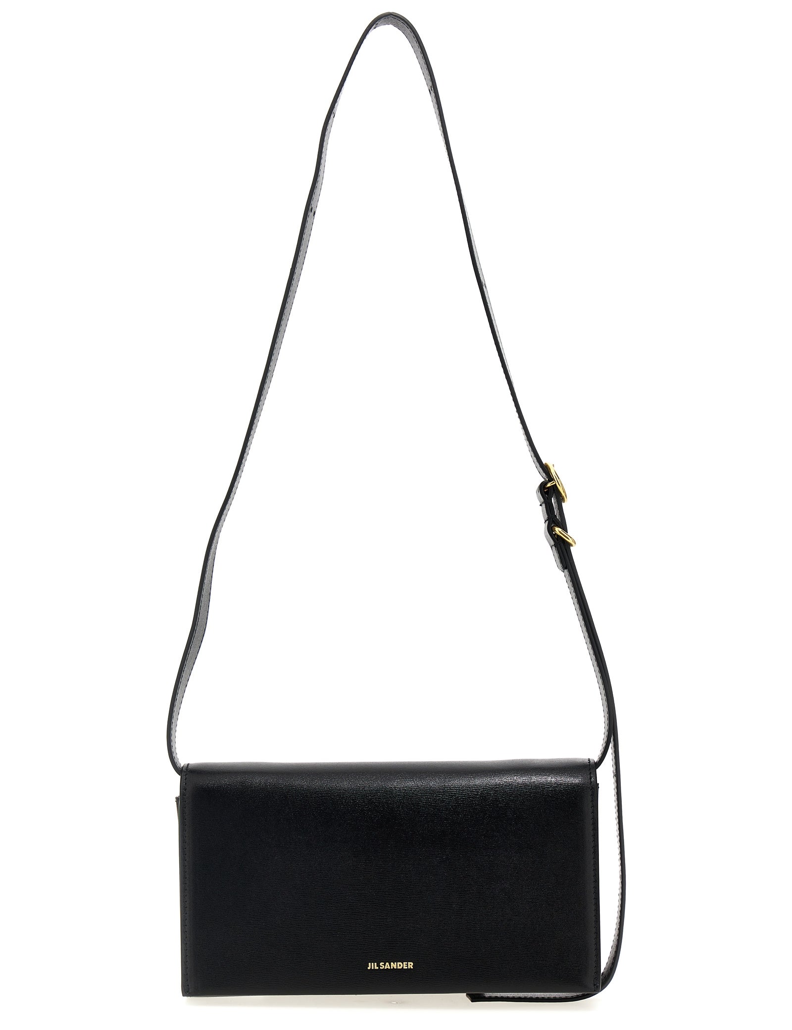 Jil Sander Black Leather Crossbody Bag