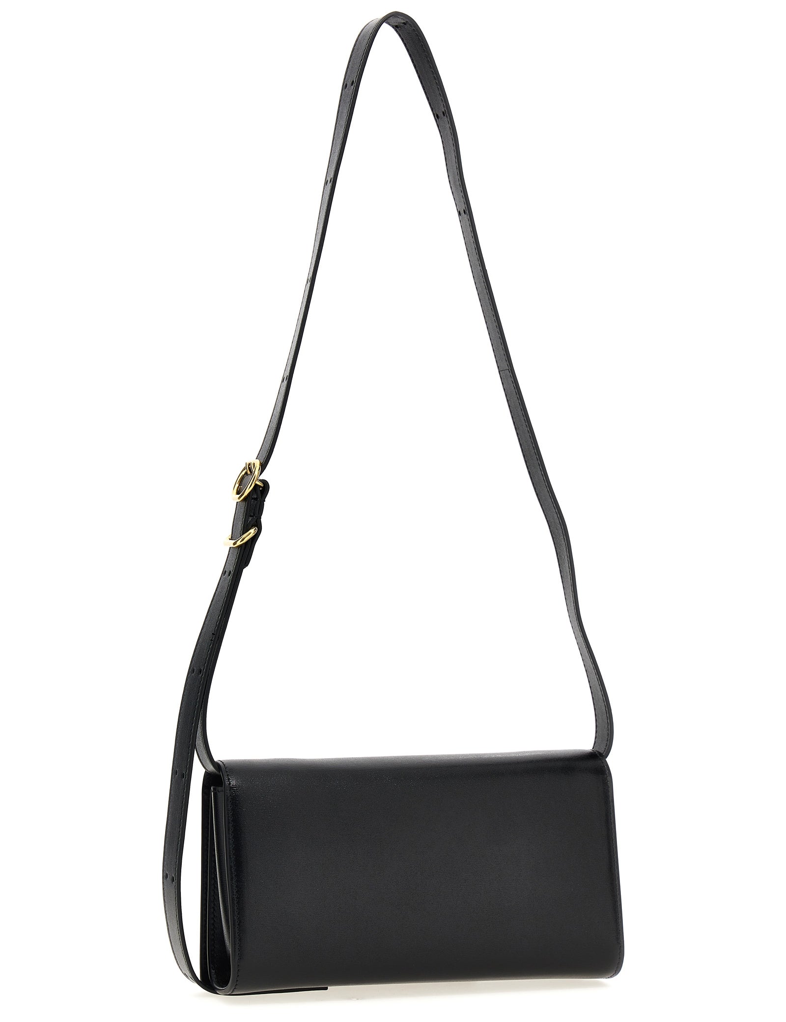 Jil Sander Black Leather Crossbody Bag