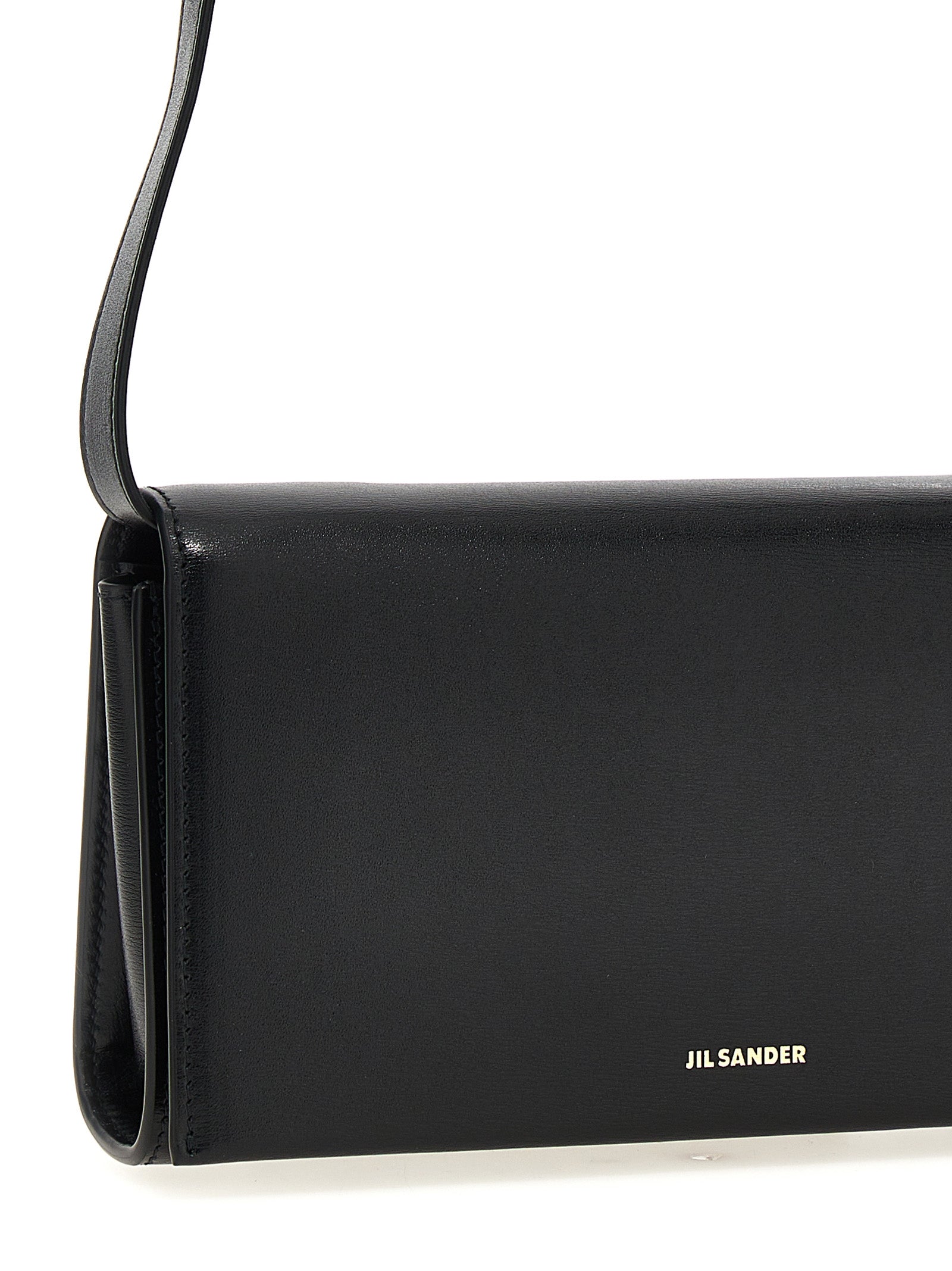 Jil Sander Black Leather Crossbody Bag