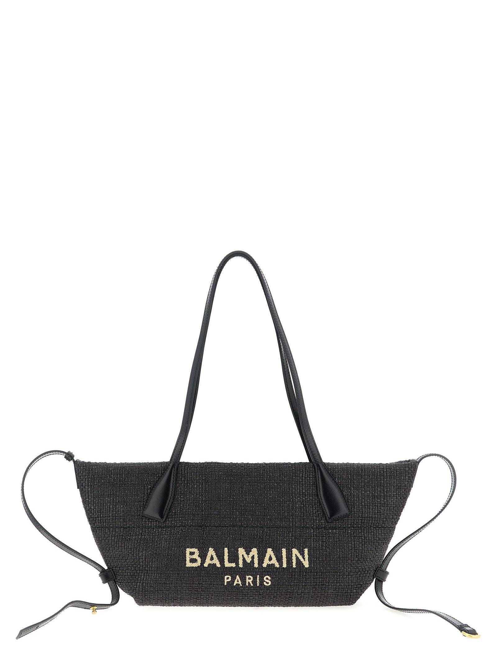 Balmain Black Polyamide Tote Bag