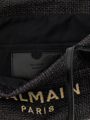 Balmain Black Polyamide Tote Bag