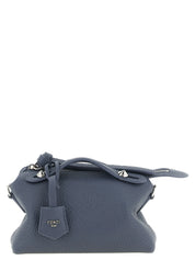Fendi Blue Calfskin Clutch Bag