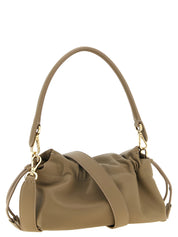 Fendi Beige Lamb Leather Shoulder Bag