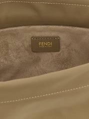 Fendi Beige Lamb Leather Shoulder Bag