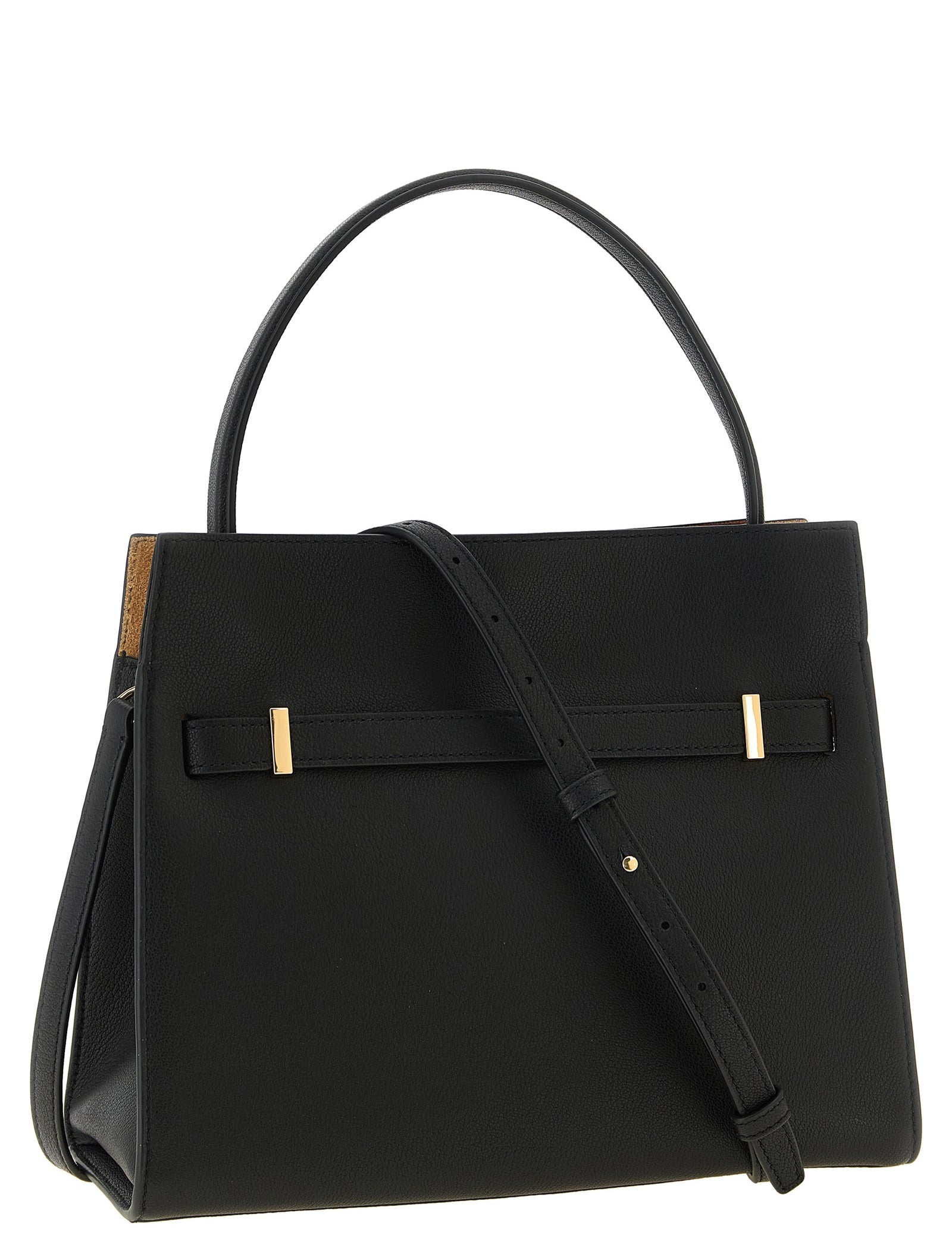 Tory Burch Black Lambskin Crossbody Bag