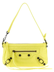 Balenciaga Yellow Lamb Leather Shoulder Bag