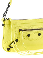 Balenciaga Yellow Lamb Leather Shoulder Bag