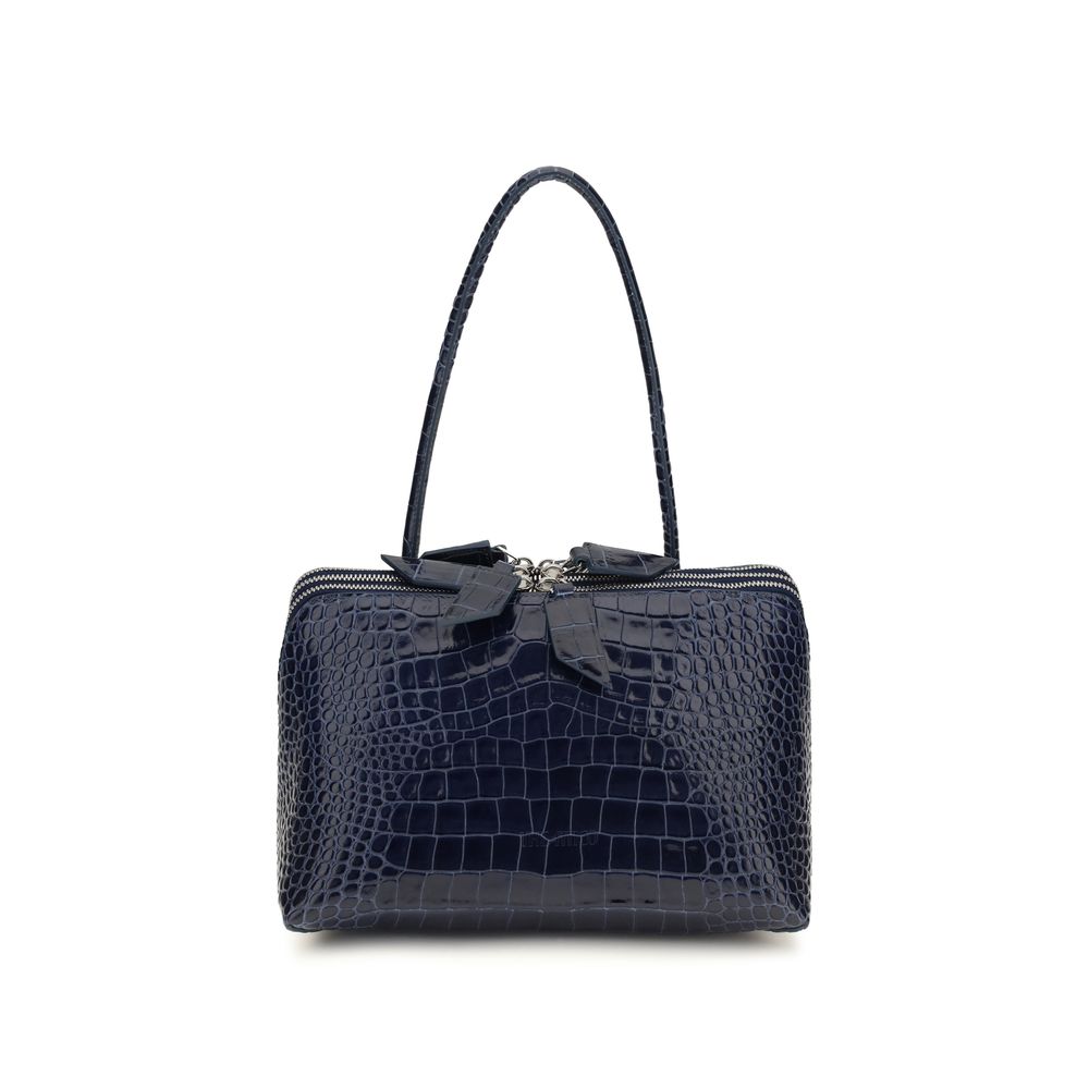 The Attico Blue Calf Leather Shoulder Bag