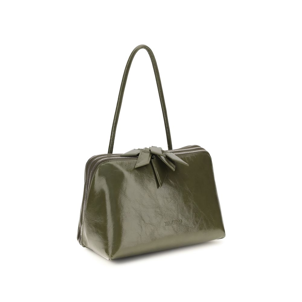 The Attico Bicolor Calf Leather Shoulder Bag
