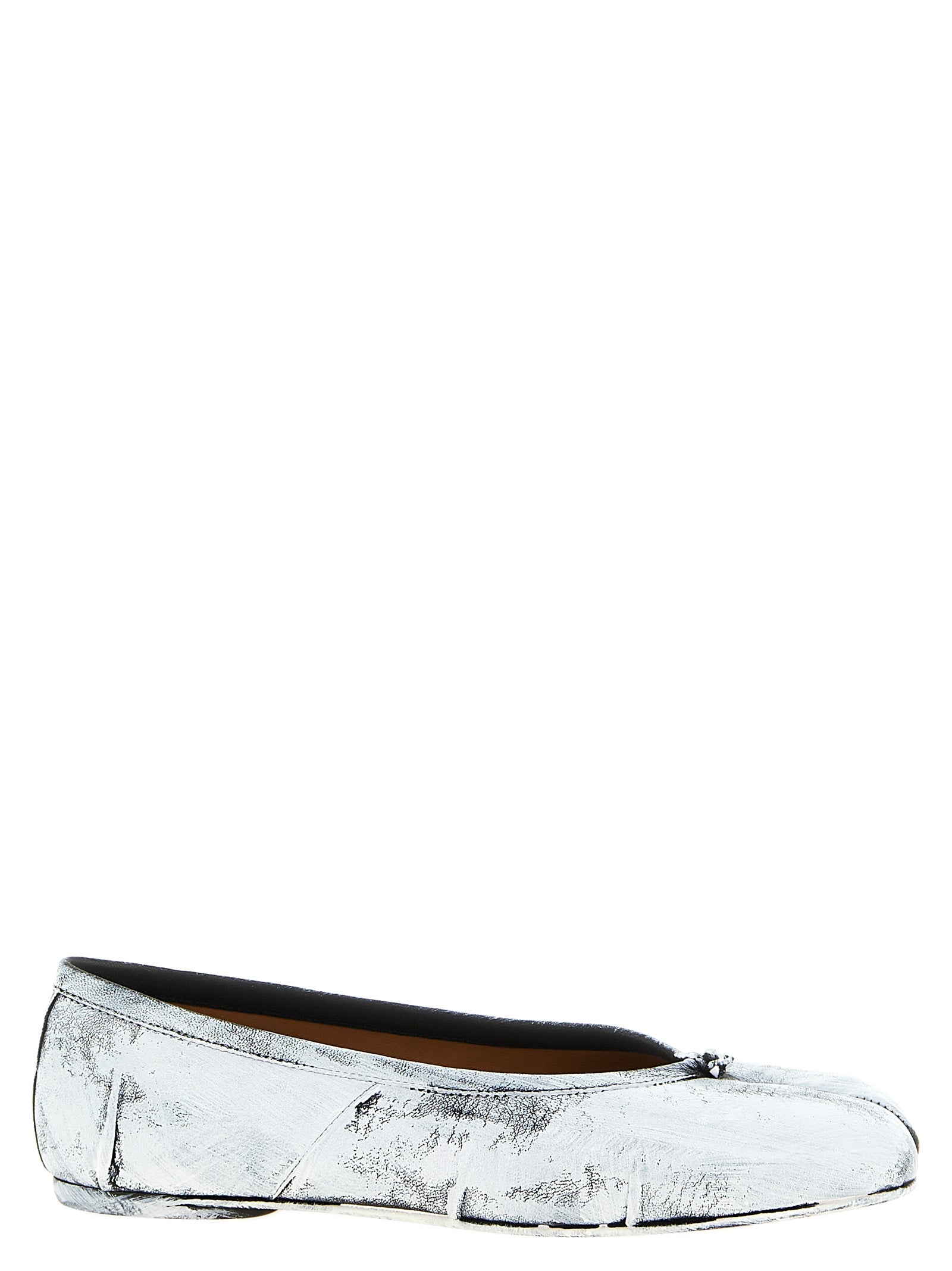 Maison Margiela White Nappa Leather Ballet Flats