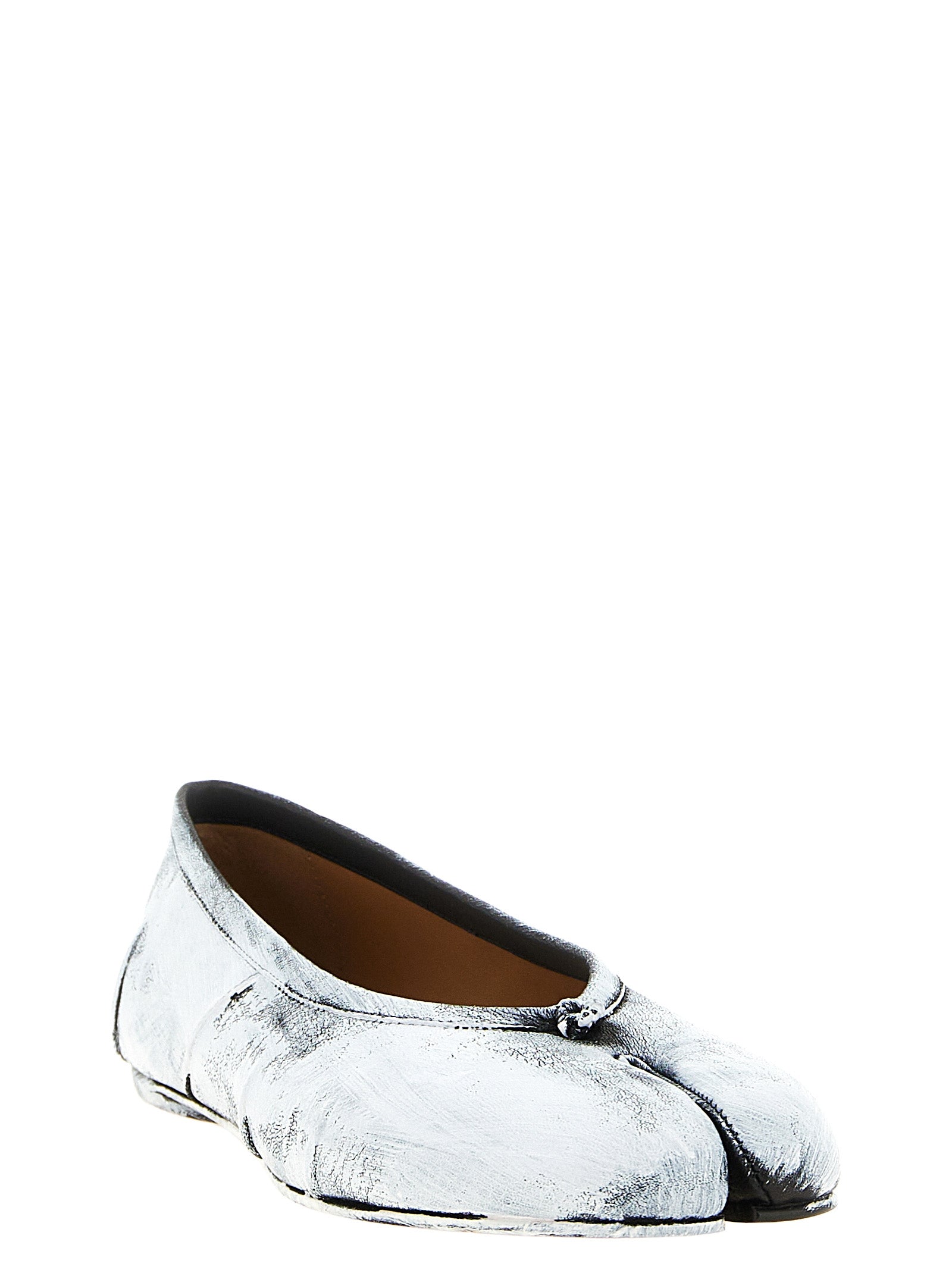 Maison Margiela White Nappa Leather Ballet Flats
