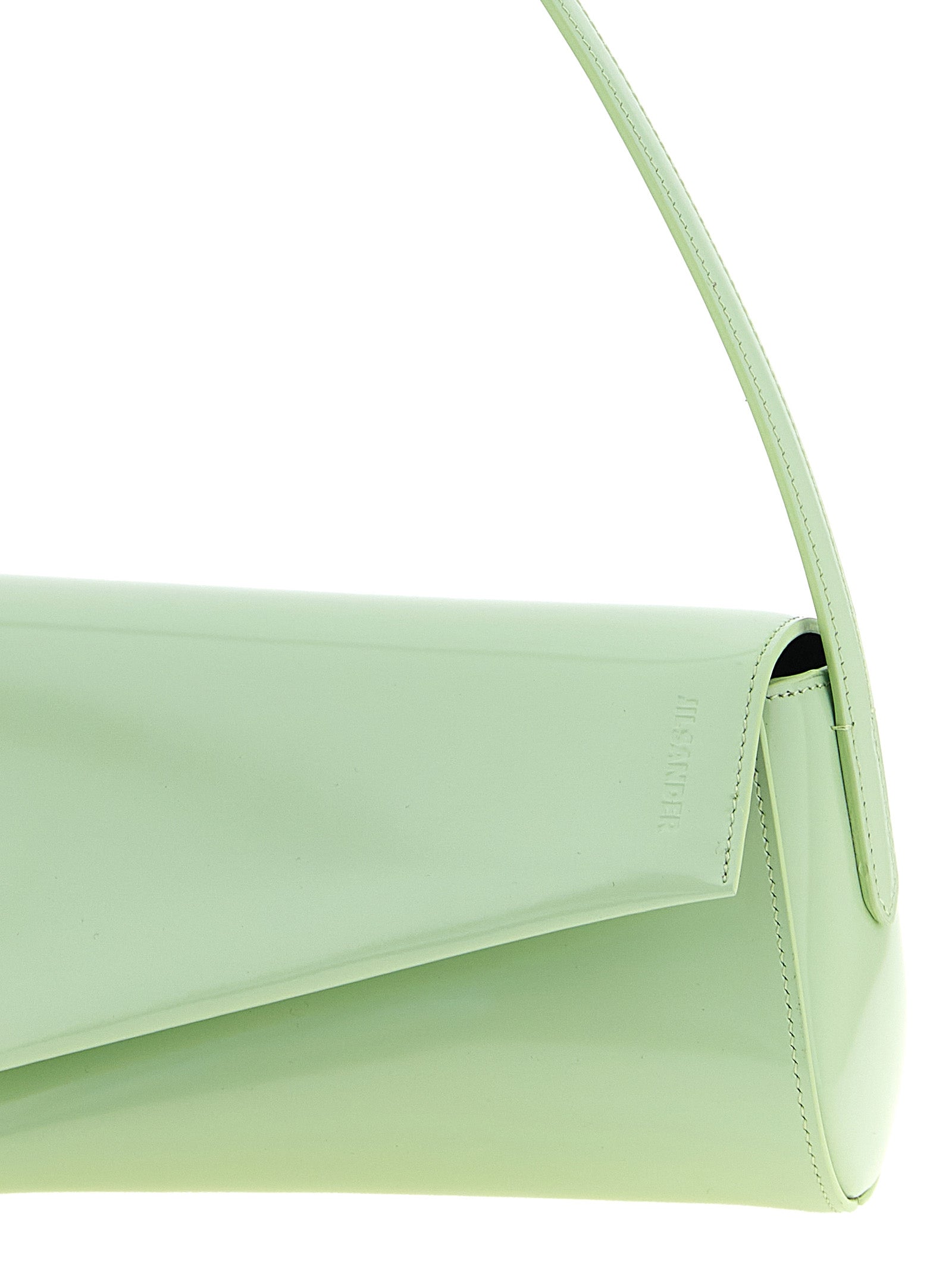 Jil Sander Green Calfskin Shoulder Bag