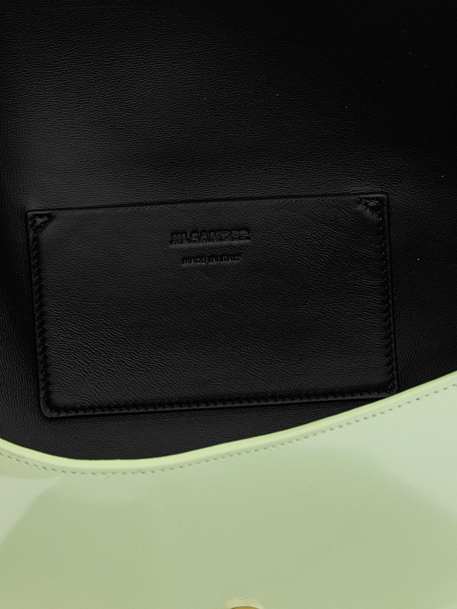 Jil Sander Green Calfskin Shoulder Bag