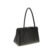 The Attico Black Calf Leather Shoulder Bag