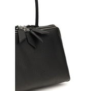 The Attico Black Calf Leather Shoulder Bag