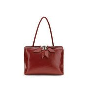 The Attico Red Calf Leather Shoulder Bag