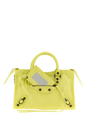Balenciaga Yellow Lamb Leather Handbag