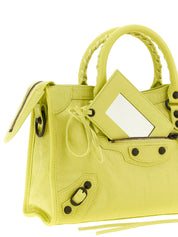 Balenciaga Yellow Lamb Leather Handbag