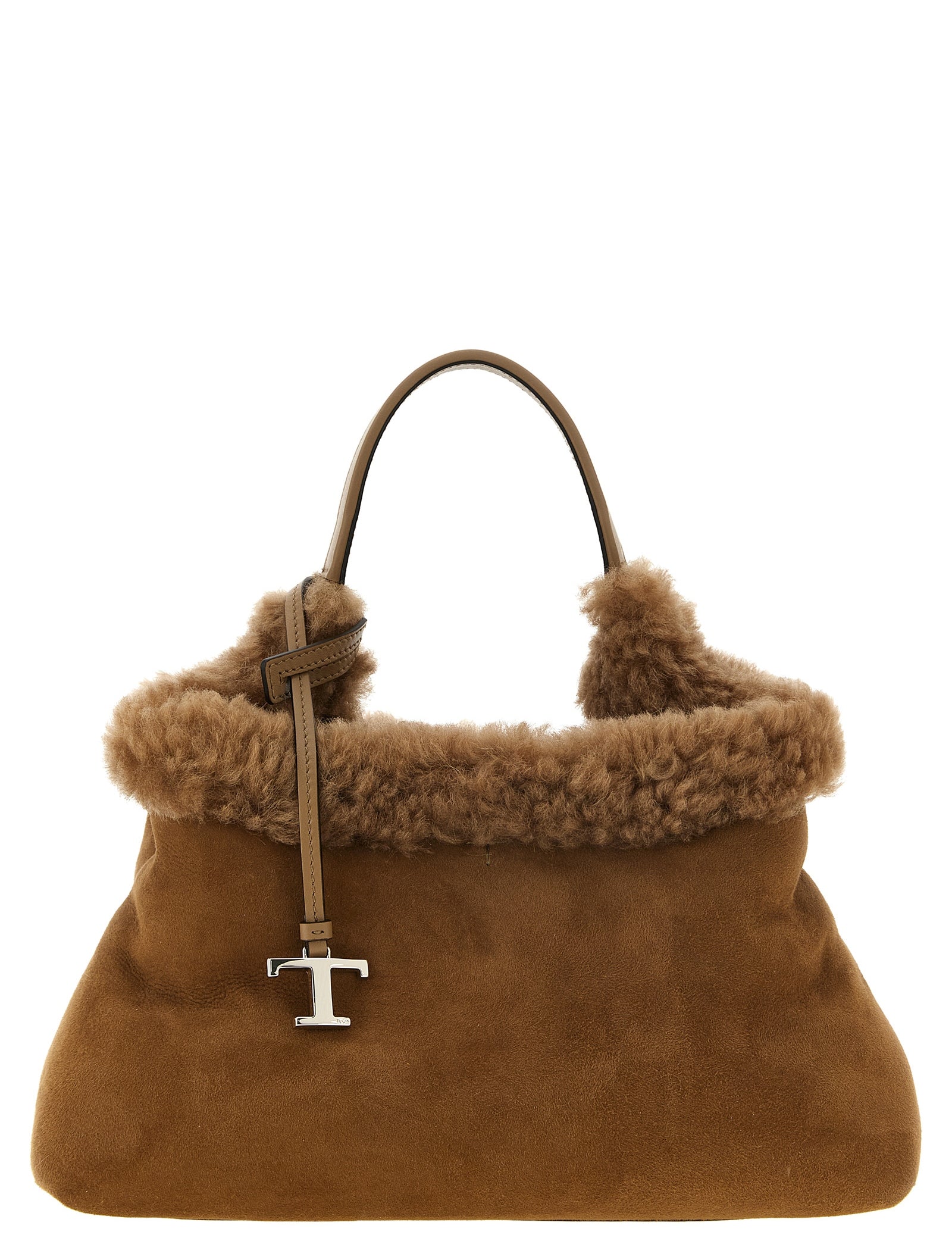 Tod's Brown Merino Wool Handbag