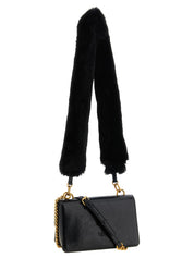 PINKO Black Calfskin Mini Shoulder Bag